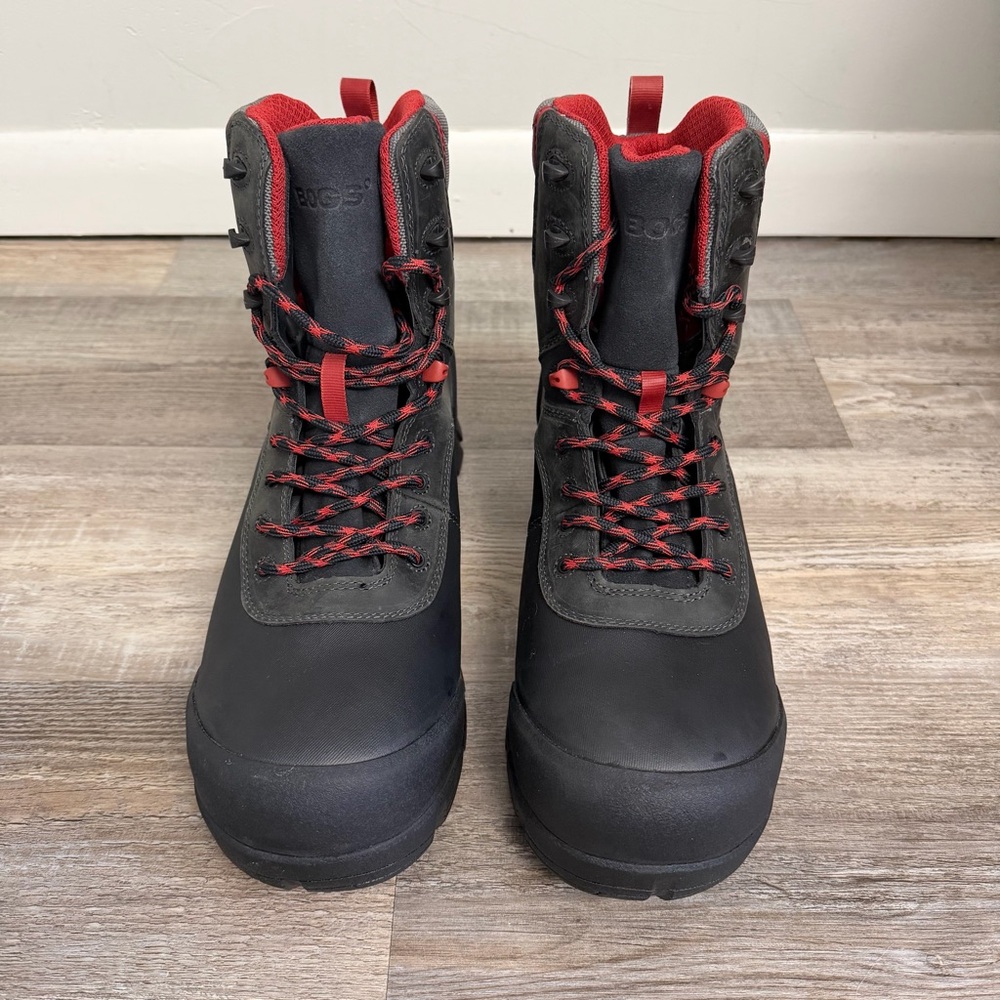 Bogs 6" BEDROCK SHELL Black Boots New Men's Safety Toe Work Shoes-size 11 NWOB - Picture 10 of 14